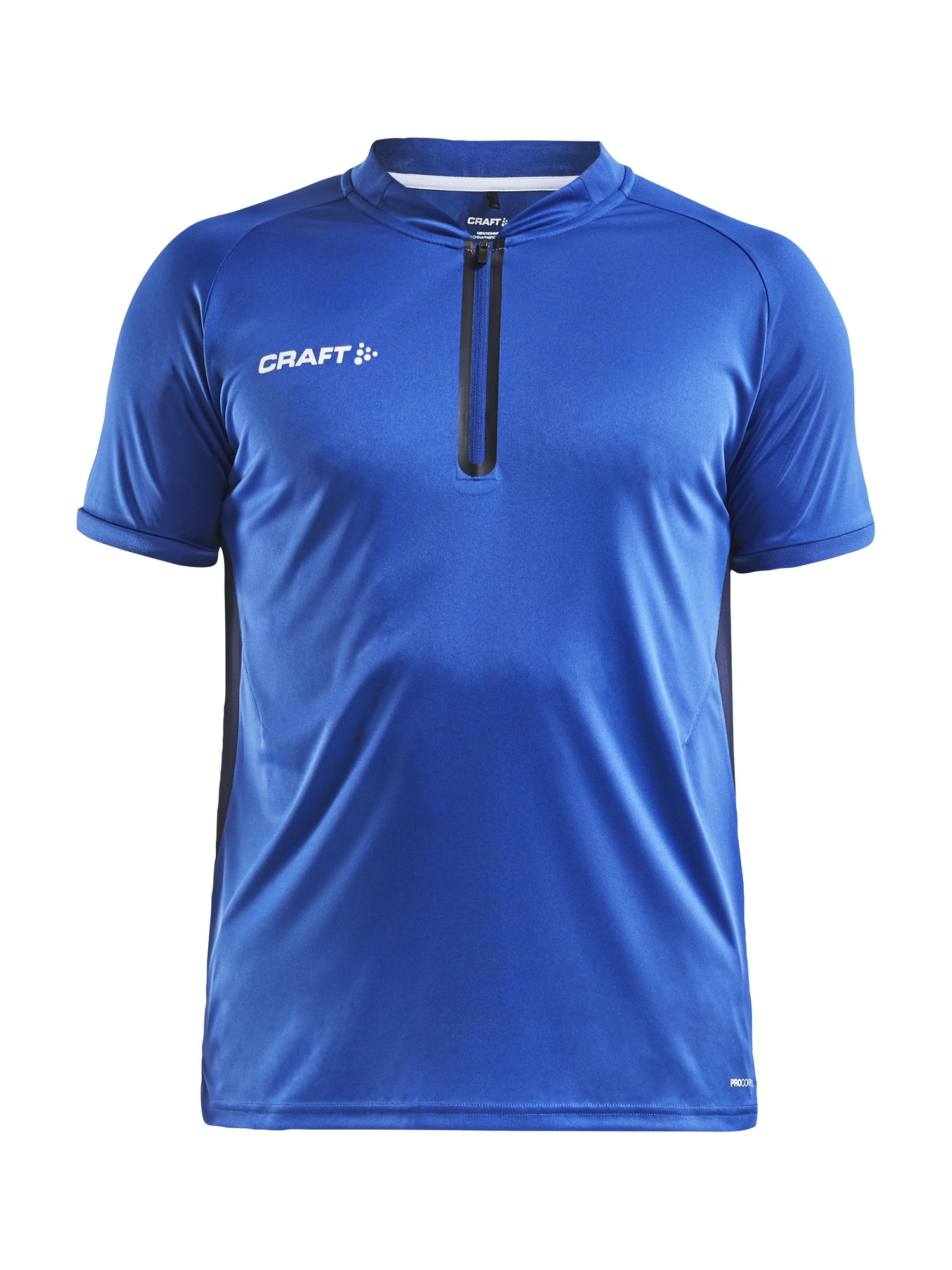 Polo publicitaire premium respirant et recyclé - CRAFT Bleu cobalt